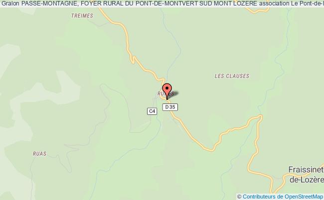plan association Passe-montagne, Foyer Rural Du Pont-de-montvert Sud Mont Lozere Pont-de-Montvert - Sud Mont Lozère