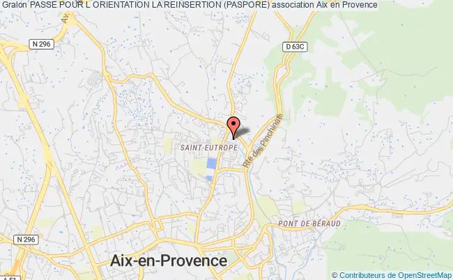 plan association Passe Pour L Orientation La Reinsertion (paspore) Aix-en-Provence