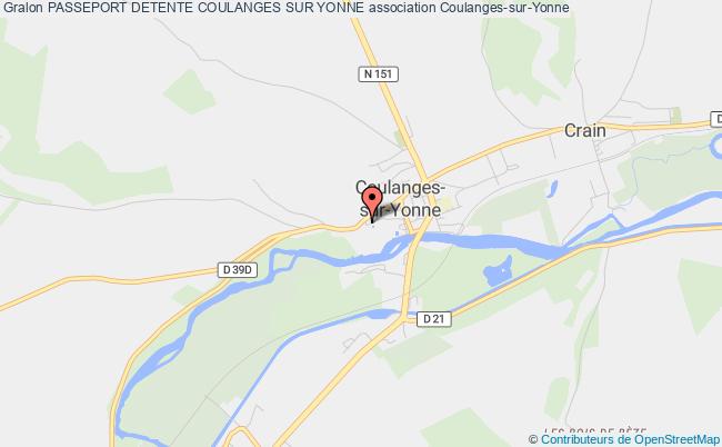 plan association Passeport Detente Coulanges Sur Yonne Coulanges-sur-Yonne