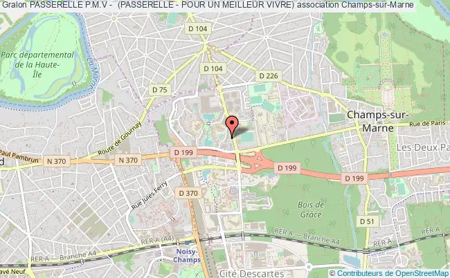plan association Passerelle P.m.v -  (passerelle - Pour Un Meilleur Vivre) Champs-sur-Marne