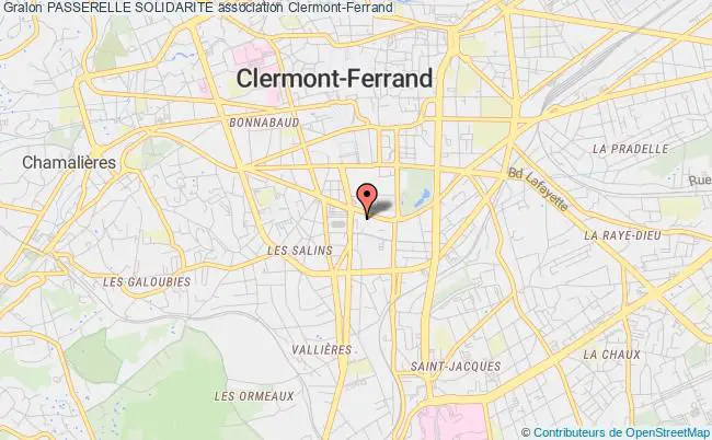 plan association Passerelle Solidarite Clermont-Ferrand