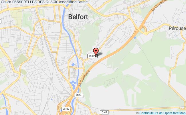 plan association Passerelles Des Glacis Belfort