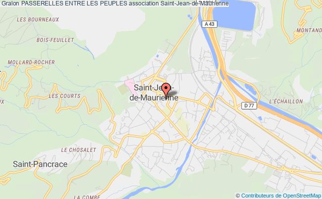 plan association Passerelles Entre Les Peuples Saint-Jean-de-Maurienne
