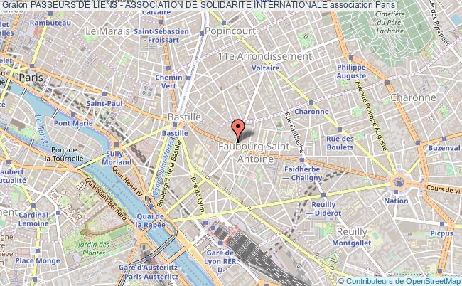 plan association Passeurs De Liens - Association De Solidarite Internationale Paris