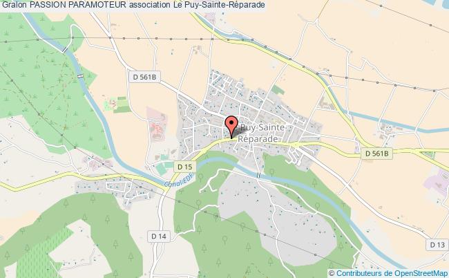 plan association Passion Paramoteur Puy-Sainte-Réparade
