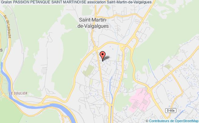 plan association Passion PÉtanque Saint Martinoise Saint-Martin-de-Valgalgues