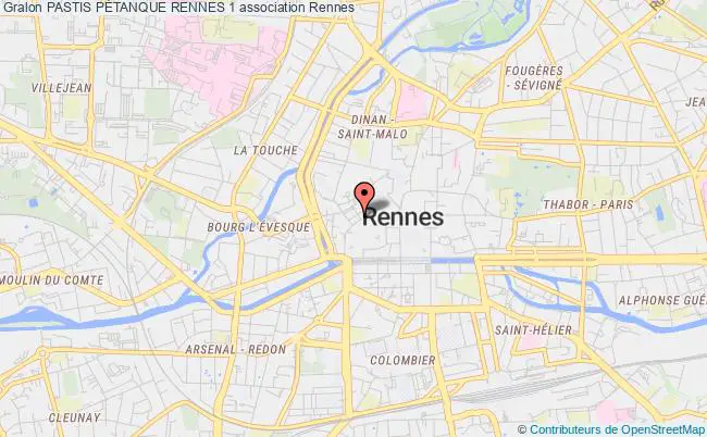 plan association Pastis PÉtanque Rennes 1 Rennes
