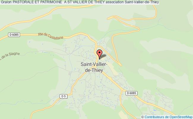 plan association Pastorale Et Patrimoine  A St Vallier De Thiey Saint-Vallier-de-Thiey