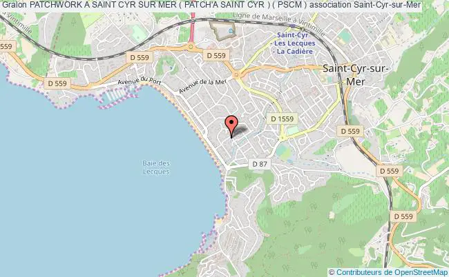 plan association Patchwork A Saint Cyr Sur Mer ( Patch'a Saint Cyr ) ( Pscm ) Saint-Cyr-sur-Mer