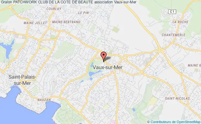 plan association Patchwork Club De La Cote De Beaute Vaux-sur-Mer