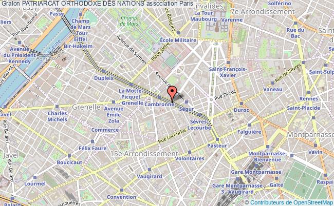 plan association Patriarcat Orthodoxe Des Nations Paris