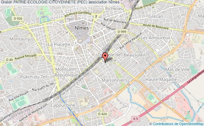 plan association Patrie-ecologie-citoyennete (pec) Nîmes