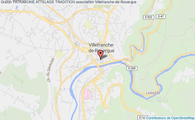 plan association Patrimoine Attelage Tradition Villefranche-de-Rouergue