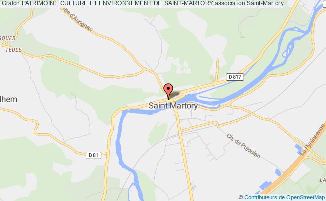 plan association Patrimoine Culture Et Environnement De Saint-martory Saint-Martory