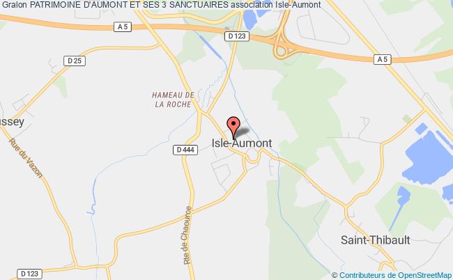plan association Patrimoine D'aumont Et Ses 3 Sanctuaires Isle-Aumont