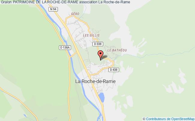 plan association Patrimoine De La Roche-de-rame La Roche-de-Rame