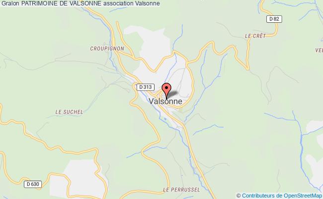 plan association Patrimoine De Valsonne Valsonne