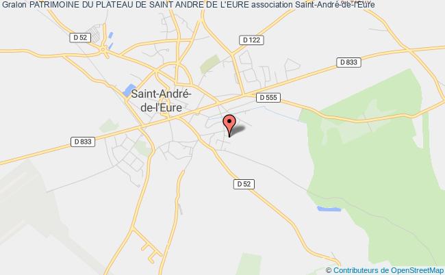 plan association Patrimoine Du Plateau De Saint Andre De L'eure Saint-André-de-l'Eure