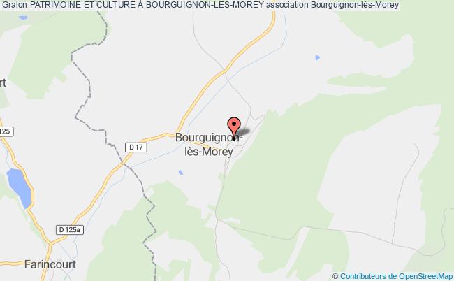 plan association Patrimoine Et Culture À Bourguignon-les-morey Bourguignon-lès-Morey