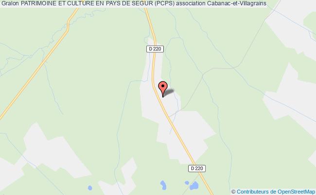 plan association Patrimoine Et Culture En Pays De Segur (pcps) Cabanac-et-Villagrains