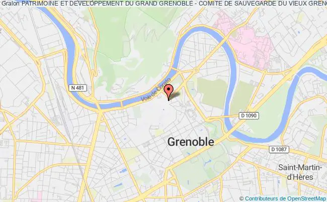 plan association Patrimoine Et Developpement Du Grand Grenoble - Comite De Sauvegarde Du Vieux Grenoble Grenoble