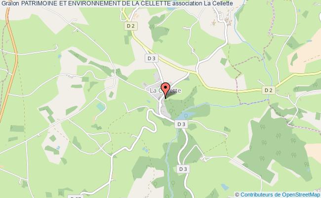 plan association Patrimoine Et Environnement De La Cellette La  Cellette