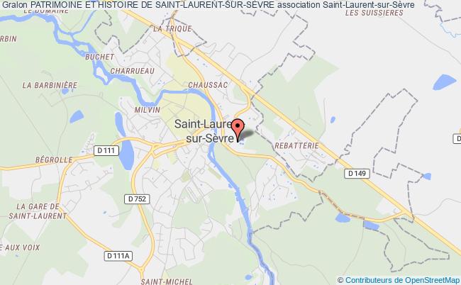 plan association Patrimoine Et Histoire De Saint-laurent-sur-sÈvre Saint-Laurent-sur-Sèvre