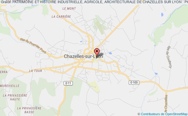 plan association Patrimoine Et Histoire Industrielle, Agricole, Architecturale De Chazelles Sur Lyon : Phiaac Chazelles-sur-Lyon