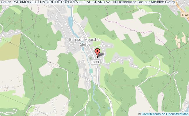plan association Patrimoine Et Nature De Sondreville Au Grand Valtin Ban-sur-Meurthe-Clefcy