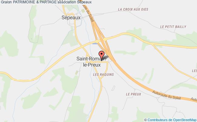 plan association Patrimoine & Partage Sépeaux-Saint Romain