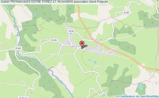 plan association Patrimoines Entre Forez Et Roannais Saint-Polgues