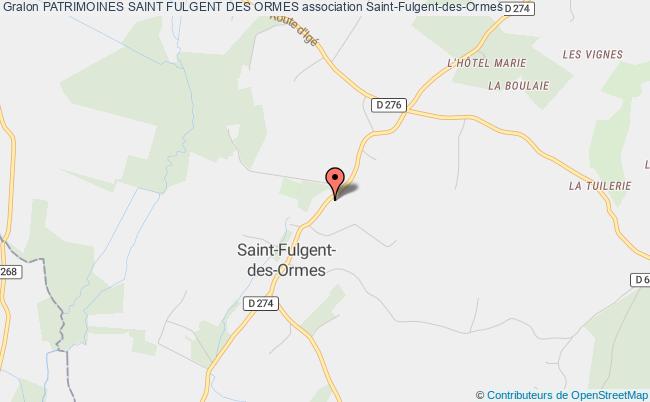 plan association Patrimoines Saint Fulgent Des Ormes Saint-Fulgent-des-Ormes
