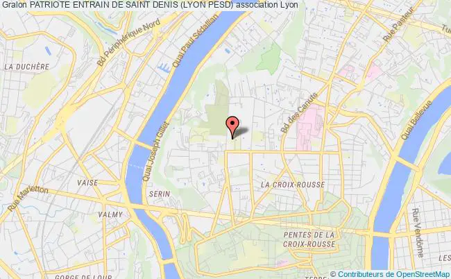 plan association Patriote Entrain De Saint Denis (lyon Pesd) Lyon