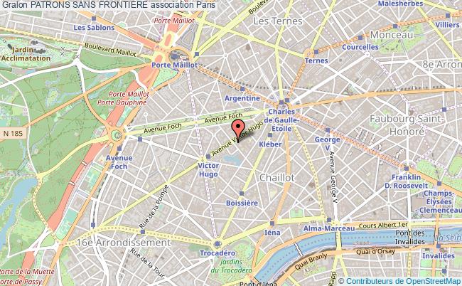 plan association Patrons Sans Frontiere Paris