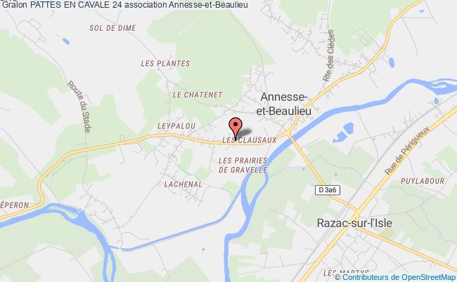 plan association Pattes En Cavale 24 Annesse-et-Beaulieu
