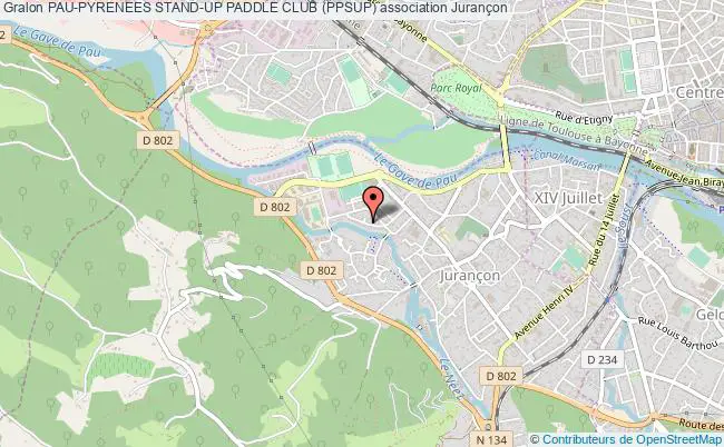 plan association Pau-pyrenees Stand-up Paddle Club (ppsup) Jurançon