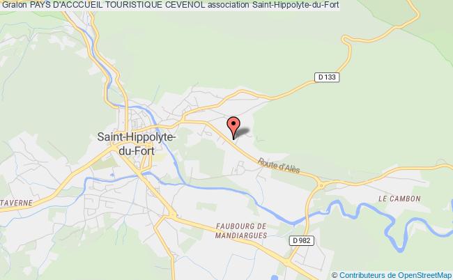 plan association Pays D'acccueil Touristique Cevenol Saint-Hippolyte-du-Fort