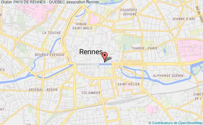 plan association Pays De Rennes - Quebec Rennes