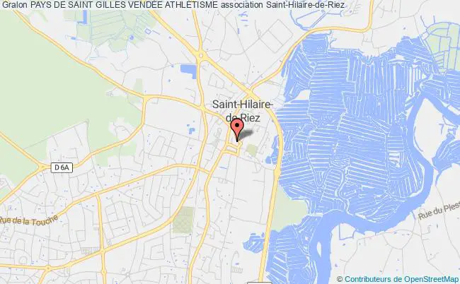 plan association Pays De Saint Gilles VendÉe AthlÉtisme Saint-Hilaire-de-Riez