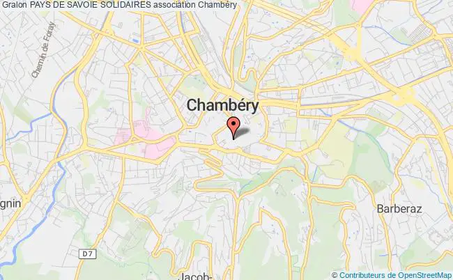 plan association Pays De Savoie Solidaires Chambéry