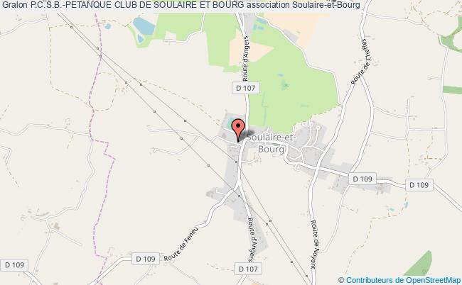 plan association P.c.s.b.-petanque Club De Soulaire Et Bourg Soulaire-et-Bourg