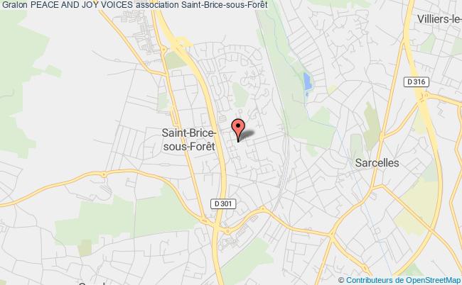 plan association Peace And Joy Voices Saint-Brice-sous-Forêt