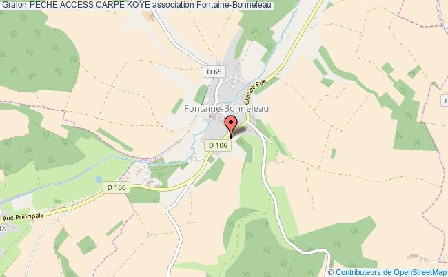 plan association Peche Access Carpe Koye Fontaine-Bonneleau