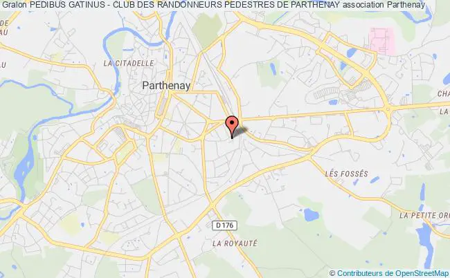 plan association Pedibus Gatinus - Club Des Randonneurs Pedestres De Parthenay Parthenay