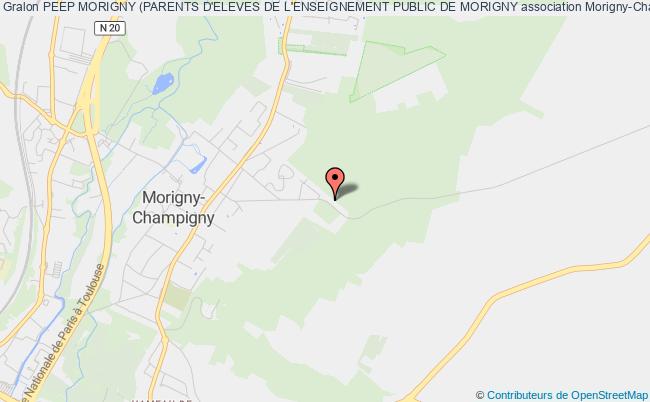 plan association Peep Morigny (parents D'eleves De L'enseignement Public De Morigny Morigny-Champigny