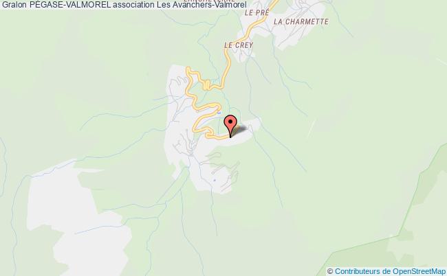 plan association PÉgase-valmorel Les Avanchers-Valmorel