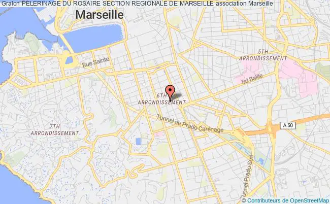 plan association Pelerinage Du Rosaire Section Regionale De Marseille Marseille