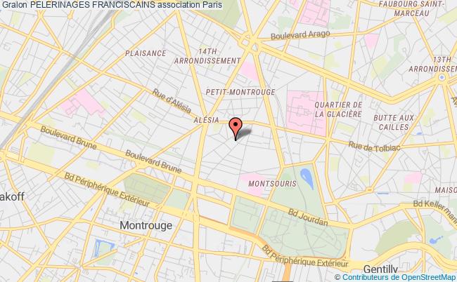 plan association Pelerinages Franciscains Paris