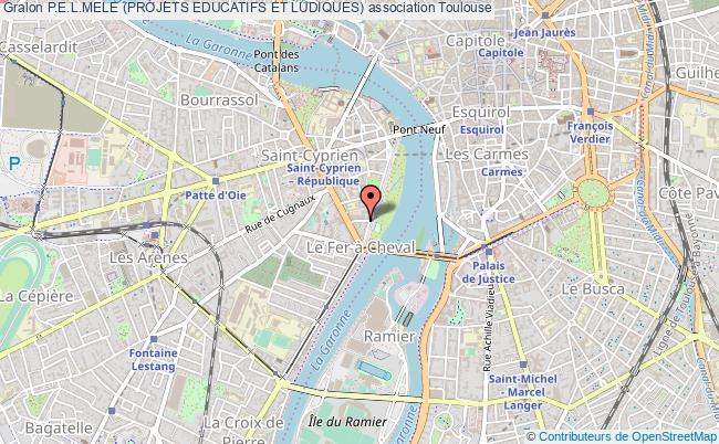 plan association P.e.l.mele (projets Educatifs Et Ludiques) Toulouse