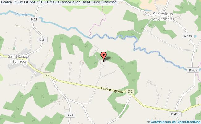 plan association Pena Champ De Fraises Saint-Cricq-Chalosse